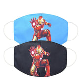 2/3pcs Set Disney Marvel Spiderman Ironman Children's Face Maks